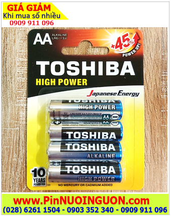 Toshiba LR6GCP BP-4PV, Pin AAA Toshiba LR03GCP BP-4PV High Power Alkaline 1.5v (Loại Vỉ 4viên)